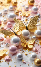 a butterfly on a table