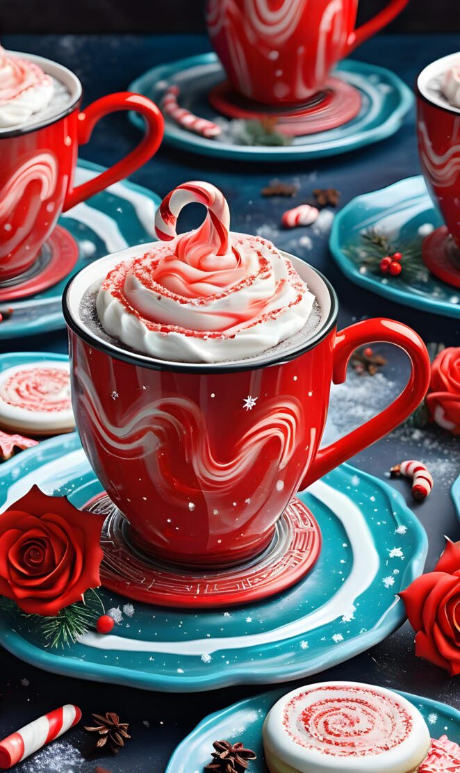 a red teapot on a table