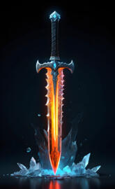 glowing ice Blade
