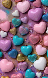 a group of colorful rocks