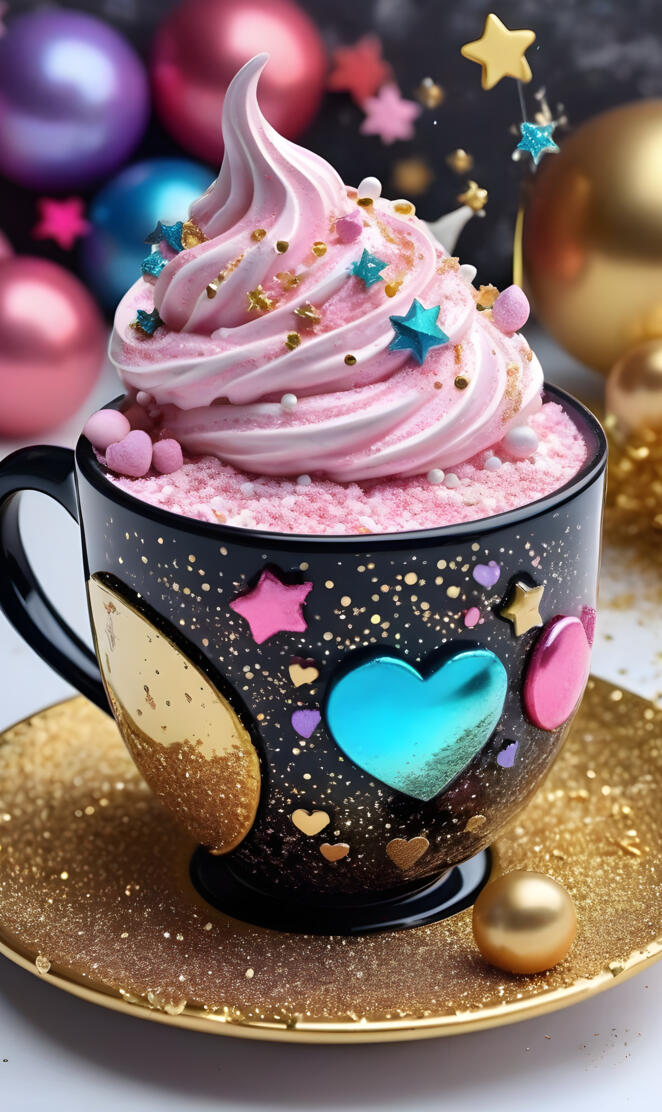 a cupcake with a pink frosting and a pink and white frosting on top