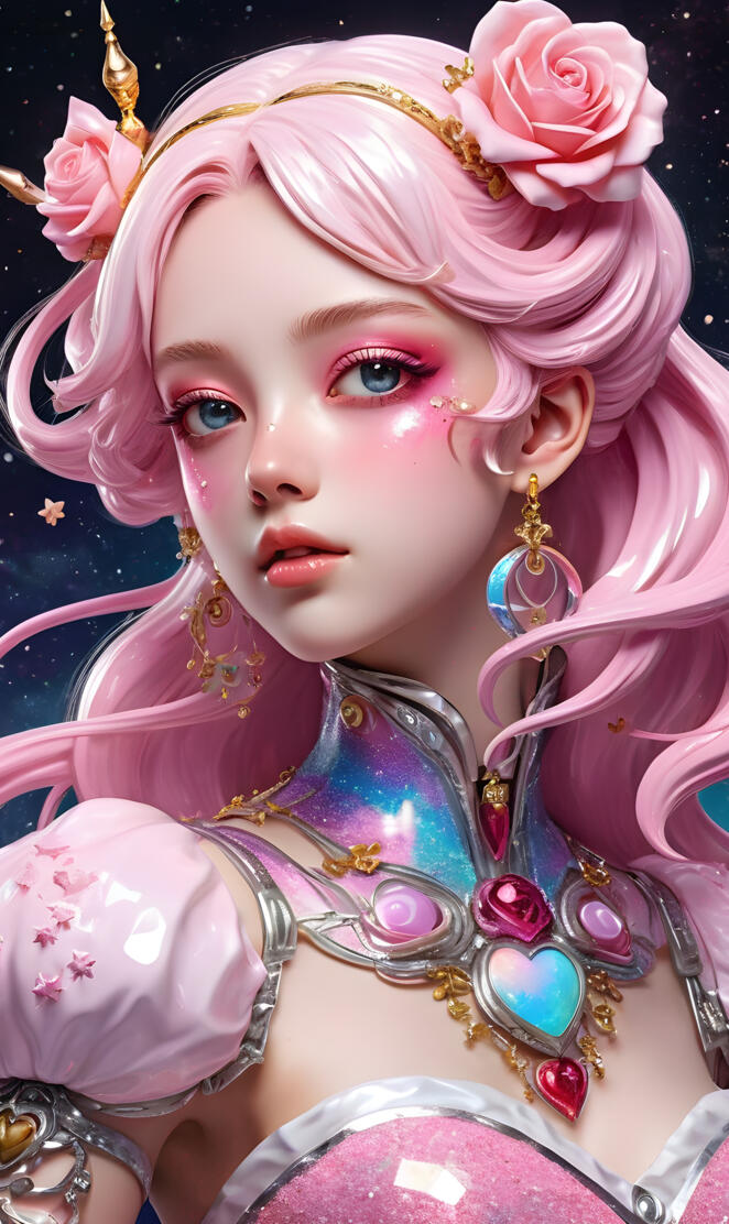 Eric van Straaten with pink hair