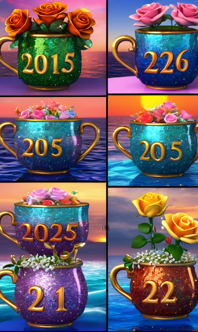 a collage of different vases