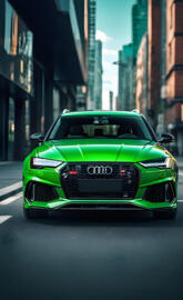 Green Audi RS6