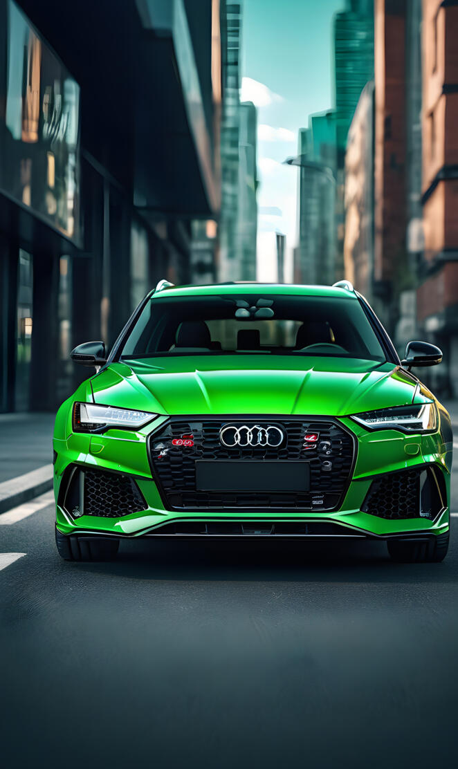 Green Audi RS6