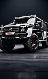 a black truck with large tires