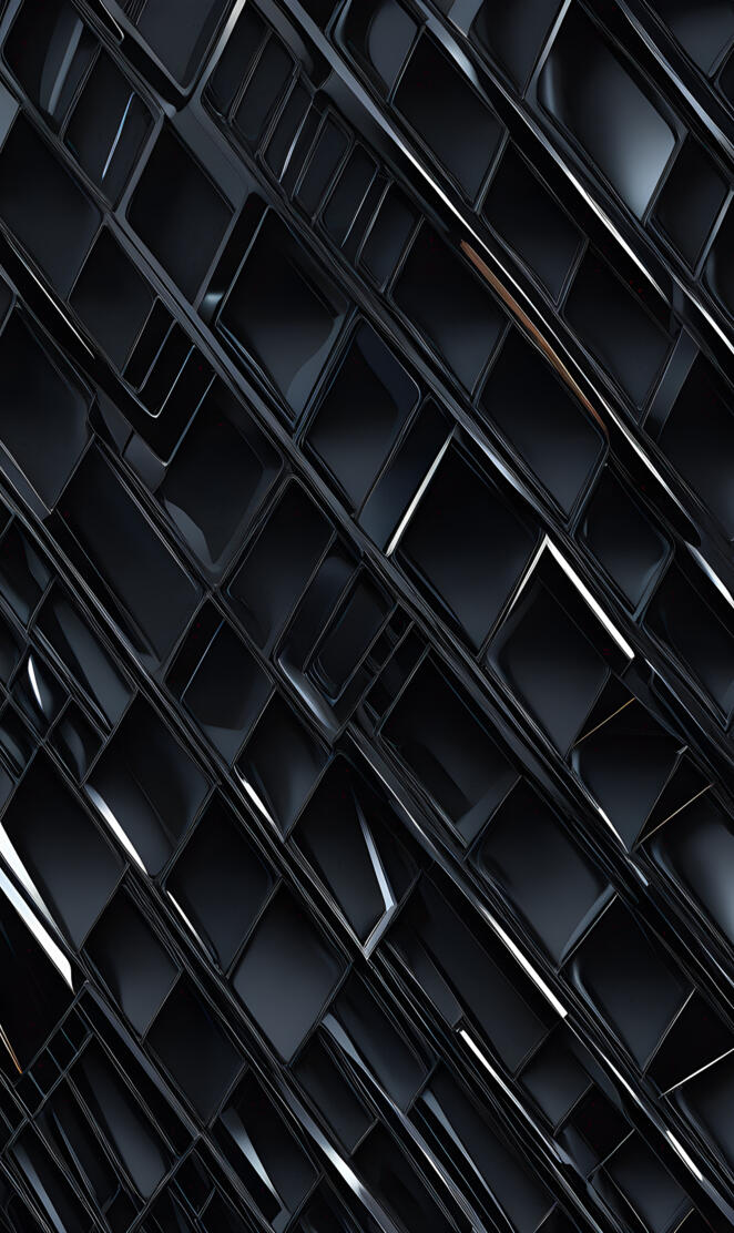 black honeycomb squares