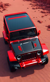 Red Jeep Car iPhone Wallpaper