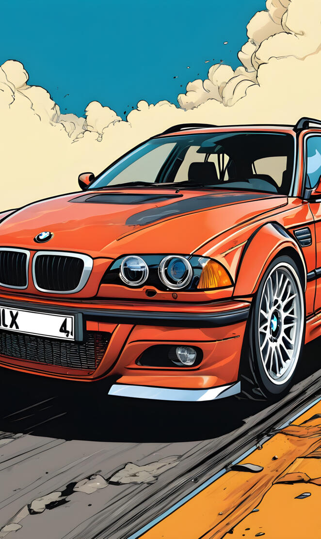 BMW E46 COMMIC BOOK