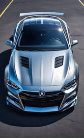 a car parked on a road