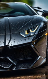 a close up of a black device