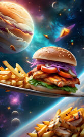 Chicken in space