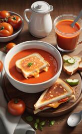 grilled cheese tomato soup