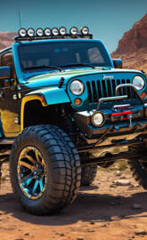 blue Jeep Mojave