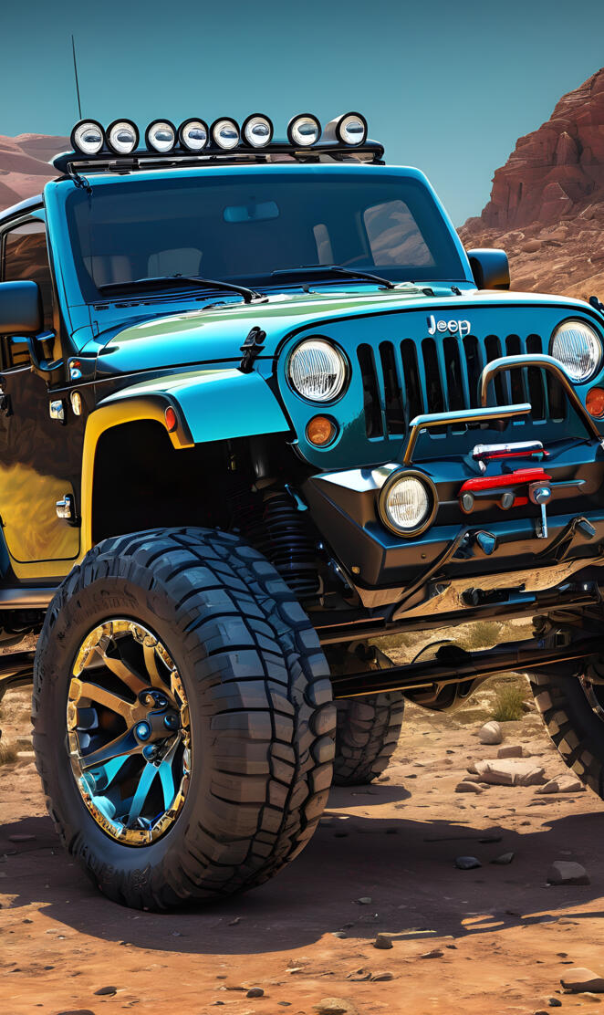 blue Jeep Mojave