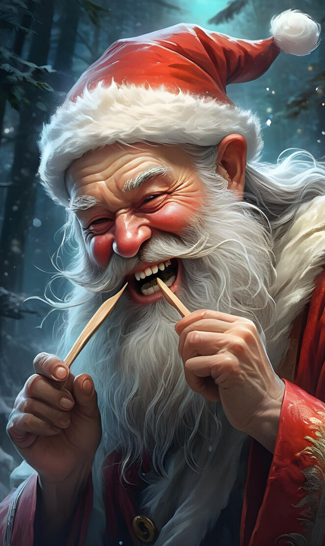 Santa and dental hygiene