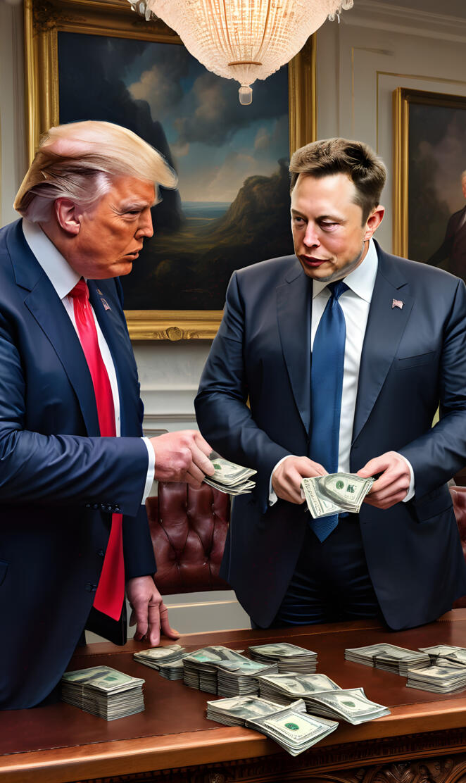 Donald Trump giving Elon Musk more $$$$