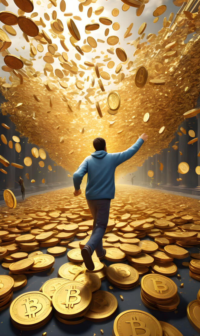 it's raining Bitcoins