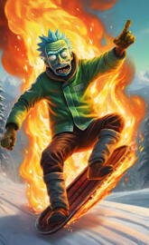 Pick rick sleds on fire