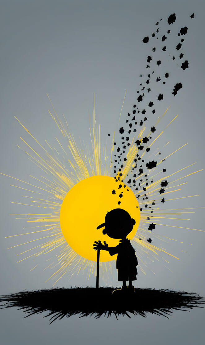 a person holding a parachute