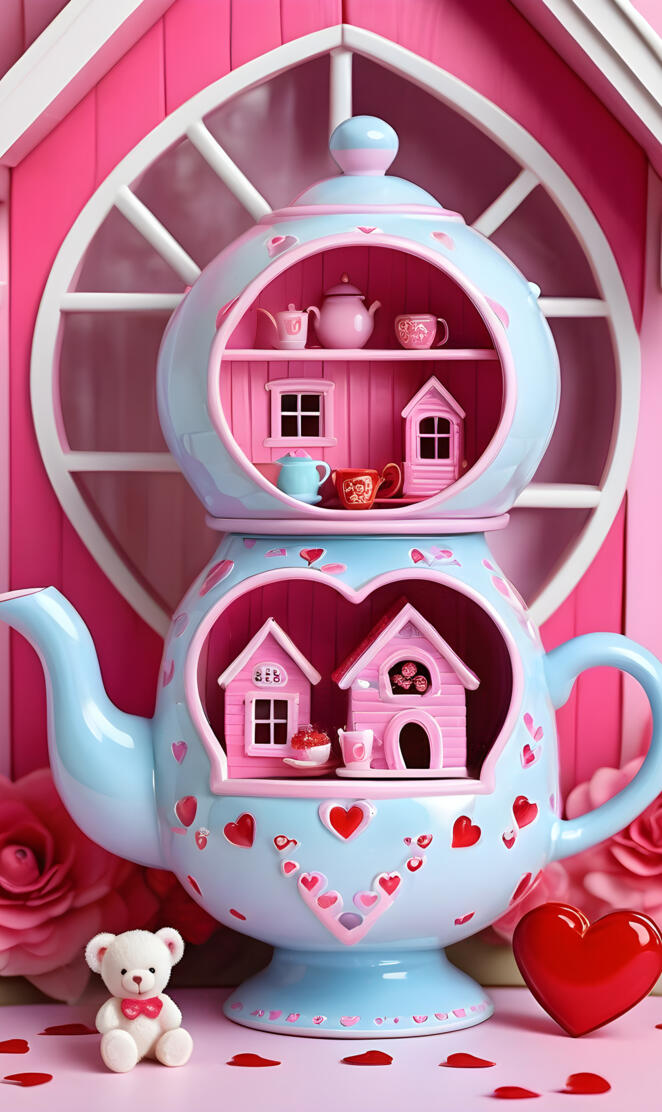 Valentine teapot