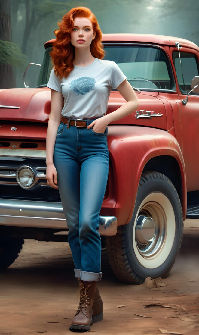 red haired Ford girl