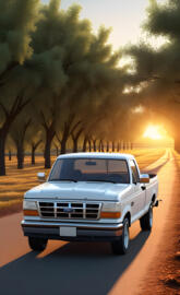 Grandy's Truck In The Pecan Orchard