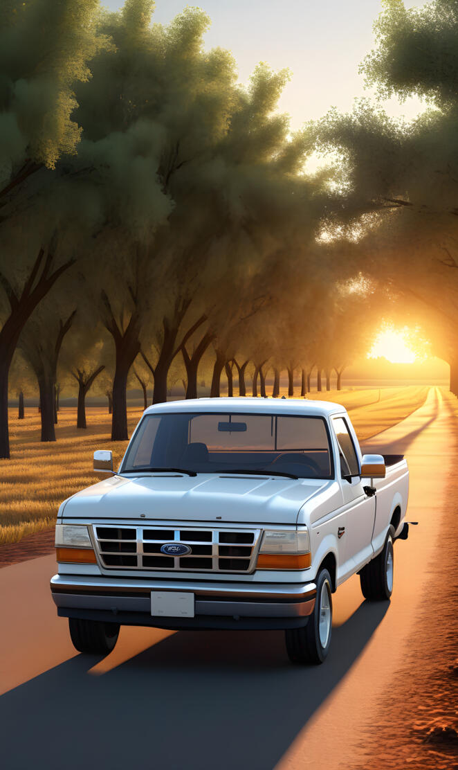 Grandy's Truck In The Pecan Orchard