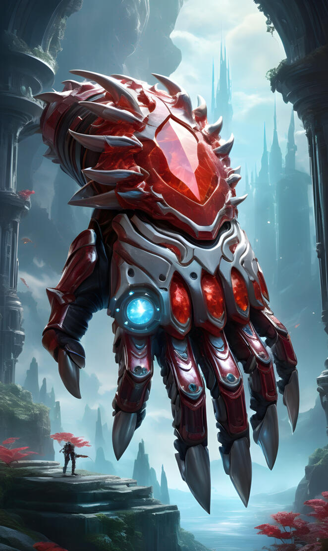 The God's Hand, World Builder power gloves