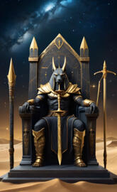 Anubis on his throne