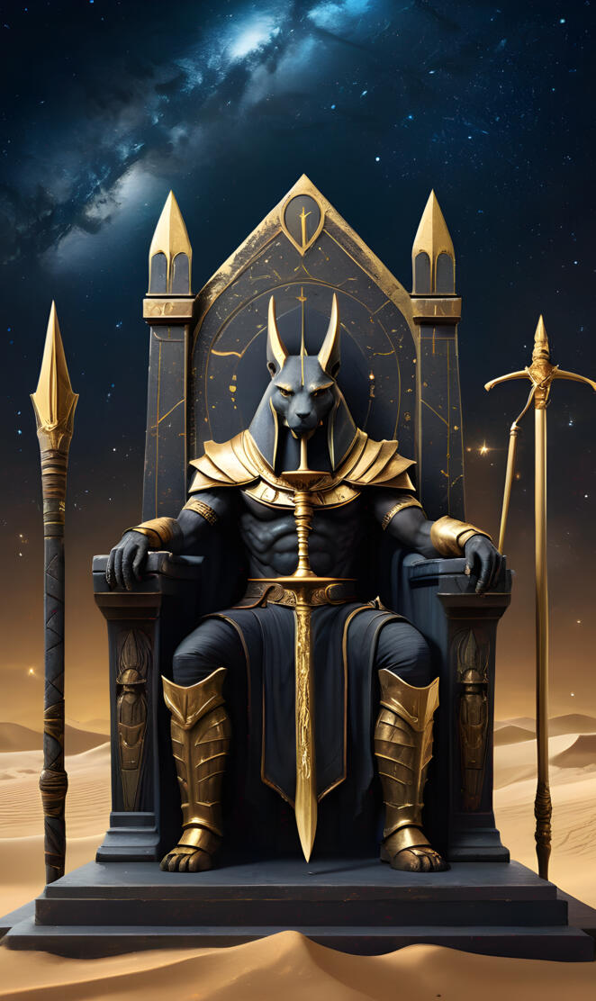 Anubis on his throne