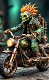 Skarn, Leader of the "Bone Dreads" motorcycle gang