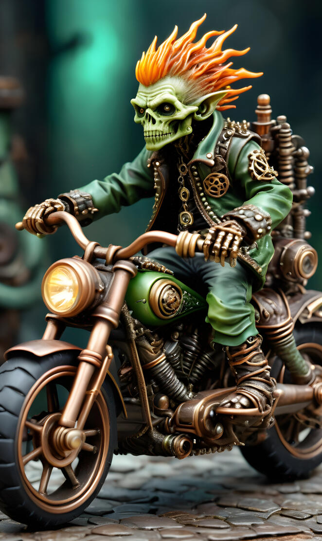 Skarn, Leader of the "Bone Dreads" motorcycle gang