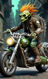 Charvas, Member of the "Bone Dreads" motorcycle gang