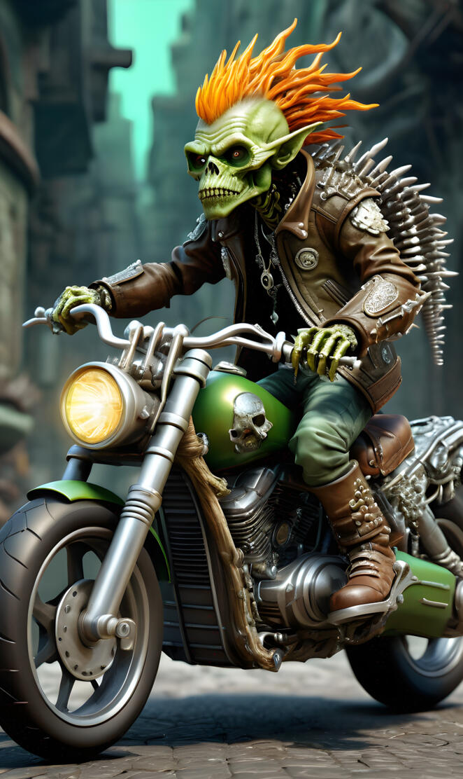 Charvas, Member of the "Bone Dreads" motorcycle gang