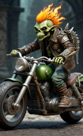 Vasgar, Member of the "Bone Dreads" motorcycle gang