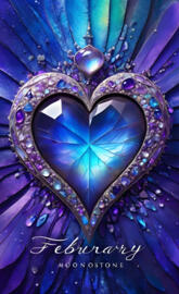 February in blue and moonstone