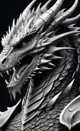 a black and white drawing of a fish