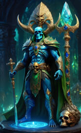 Gargoroth, The Horned Blue Knight King
