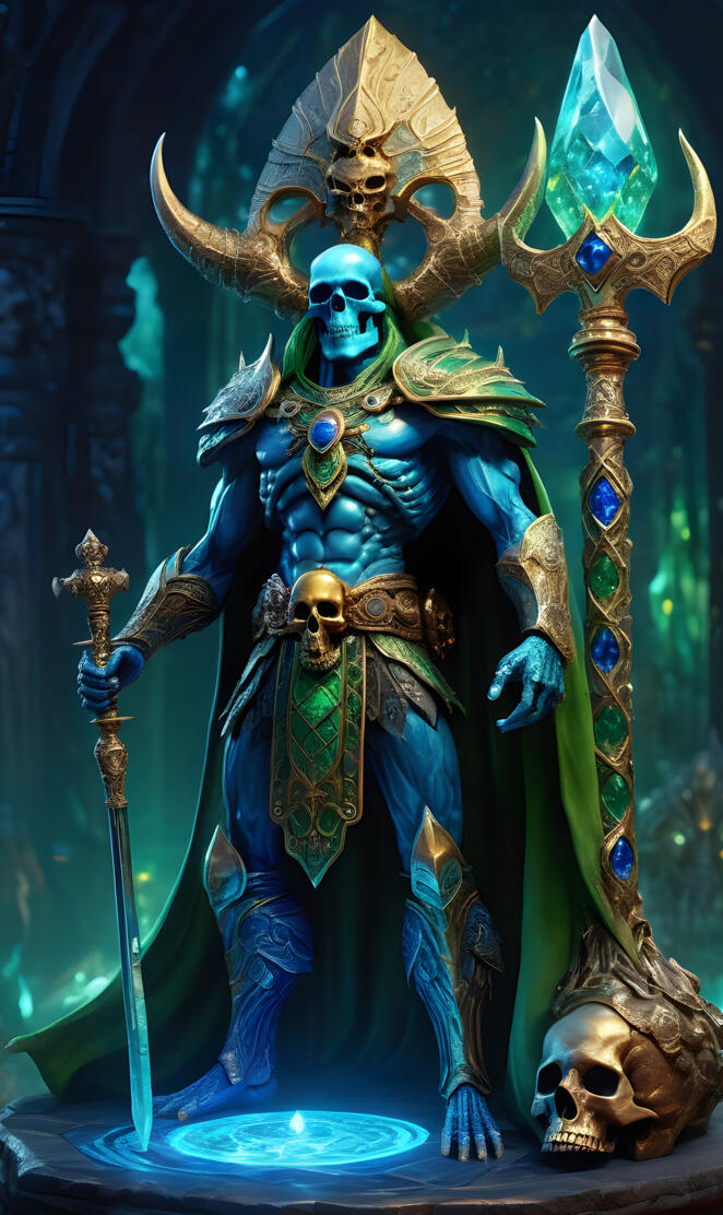 Gargoroth, The Horned Blue Knight King