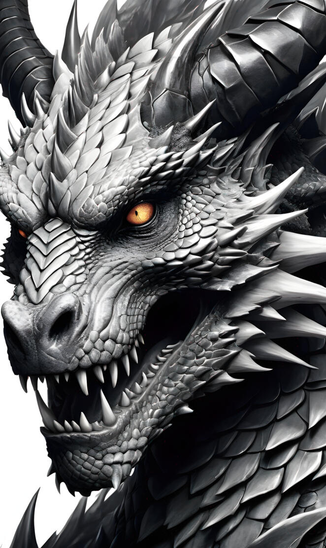 a black and white wolf