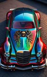 A Tricked out Mercedes Racer