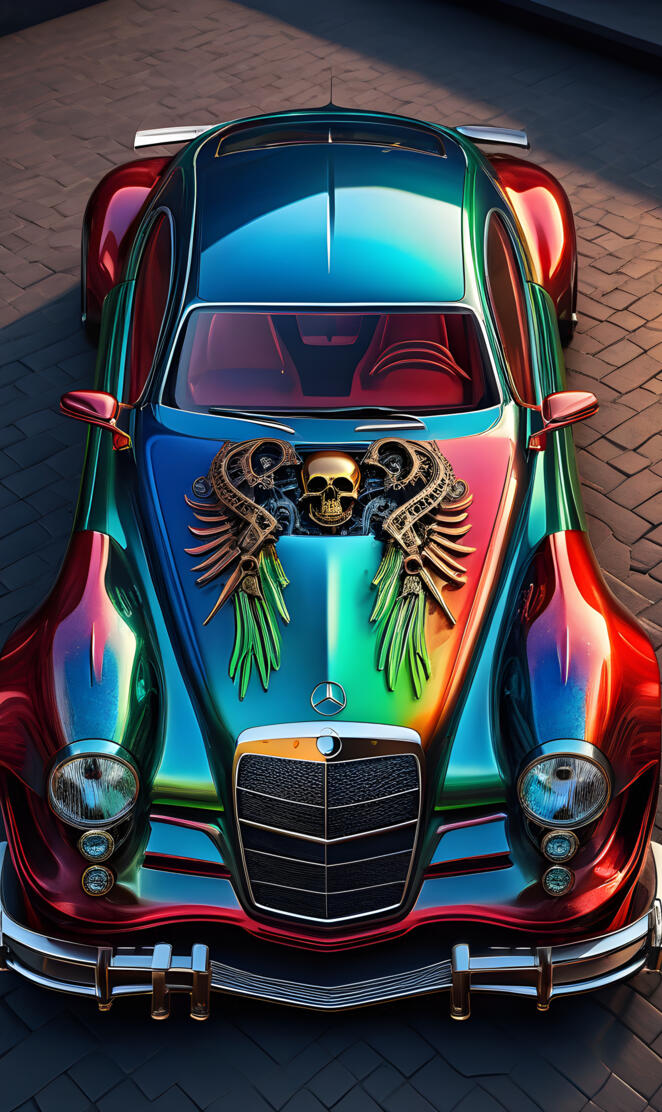 A Tricked out Mercedes Racer