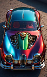 A tricked out Jaguar Racer