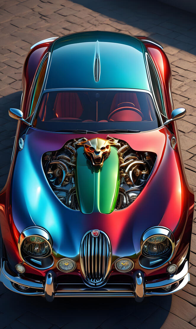 A tricked out Jaguar Racer