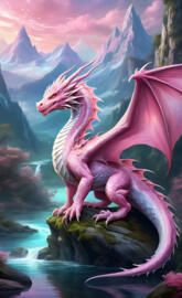awesome pink dragon