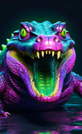 neon Crocodile