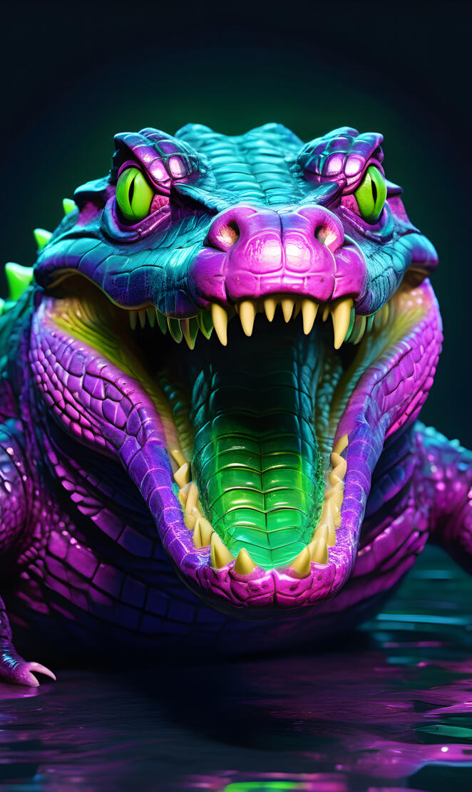 neon Crocodile
