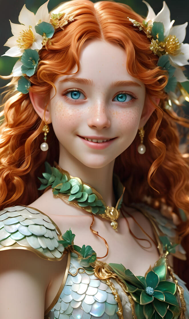 dreamy elf girl