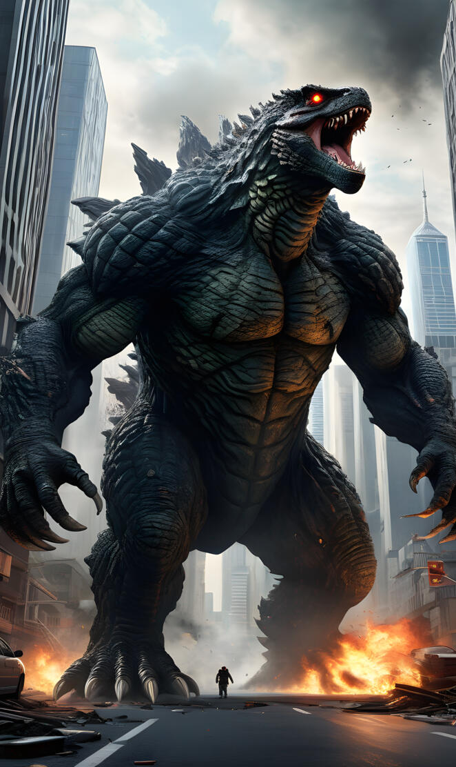 a large dinosaur statue